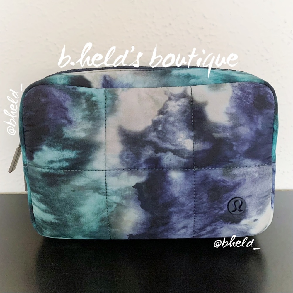 lululemon Quilted Grid Belt Bag in Meteor Wash Print Multi Blue Green OS New NWT - Picture 3 of 16